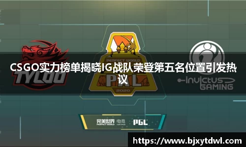 CSGO实力榜单揭晓IG战队荣登第五名位置引发热议